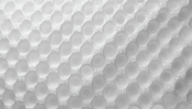 White expanded polystyrene styrofoam texture. Packaging material background.