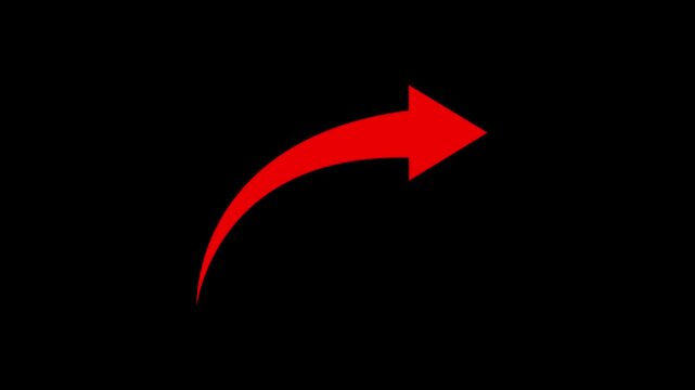 Abstract red triangle on a black background: a minimalist geometric design.