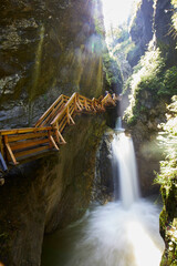 The Sigmund Thun Gorge in Kaprun, Zell Am See, Austria