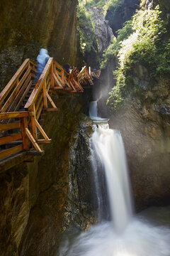 The Sigmund Thun Gorge in Kaprun, Zell Am See, Austria