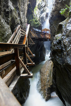 The Sigmund Thun Gorge in Kaprun, Zell Am See, Austria