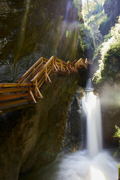 The Sigmund Thun Gorge in Kaprun, Zell Am See, Austria