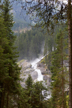 The Krimml Waterfalls, Salzburg province, Austria
