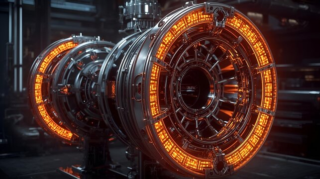 Chrome Fusion Reactor With Plasma Containment Rings
