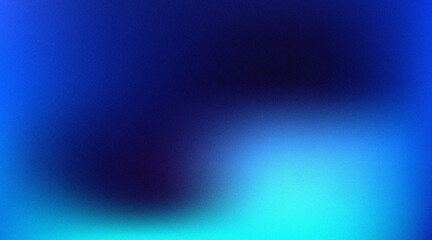 Abstract cyan and navy mesh gradient background with grainy texture