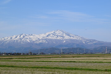 Naklejka premium 鳥海山 日本百名山 山形県