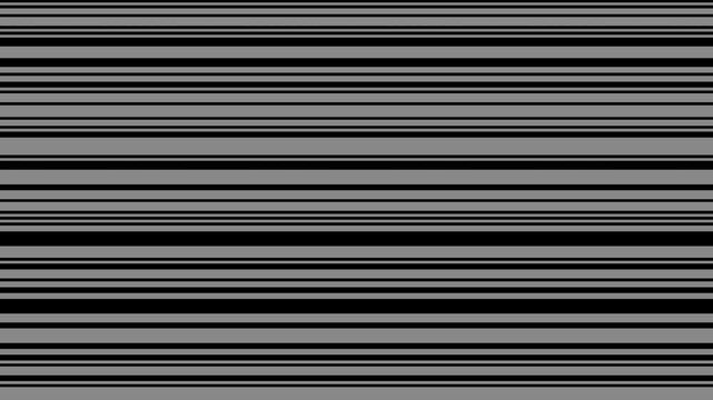 Abstract pattern of varying horizontal black and gray lines creating a textured visual effect.