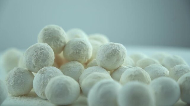 Rising Sourdough Dough Balls with Flour Dusting