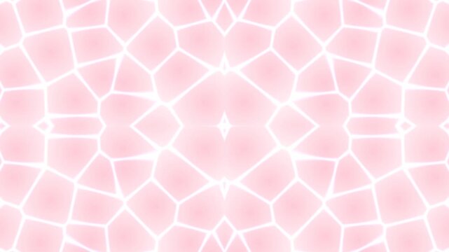 Soft Pink Glowing Geometric Mosaic Abstract Background