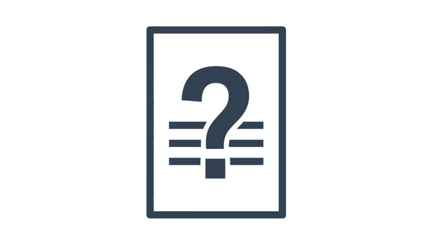 Question Mark Symbol Icon Sign.