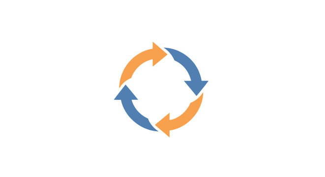 Circular Arrows Symbolizing Cycle and Rotation.