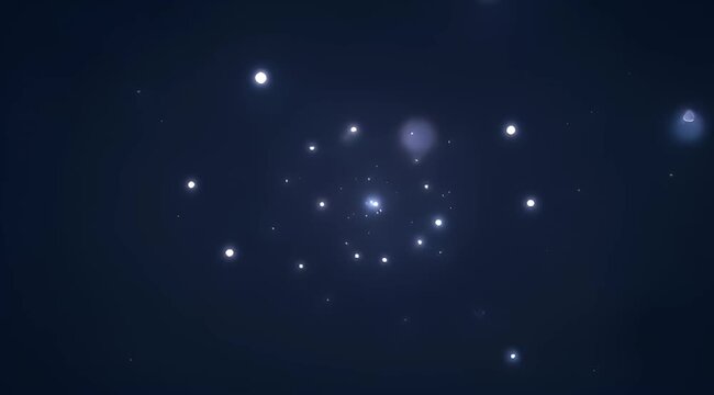 Glimmering orbs floating in a dark expanse reminiscent of celestial stars