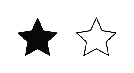 Obraz premium black star icon