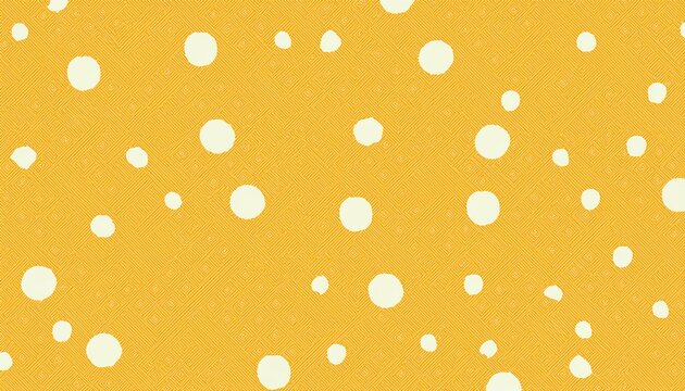 yellow and white polka dot pattern on a yellow background