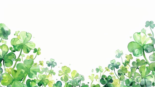 abstract st patrick background frame.