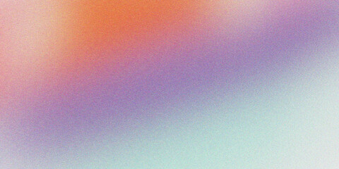 Fototapeta premium Abstract Grainy Gradient Background with Soft Sunset Pastel Tones and Peach Glow