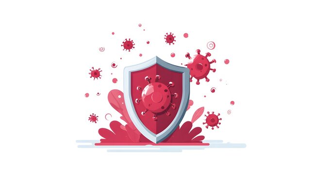 Immunity Shield Protecting Against Viruses and Bacteria.
