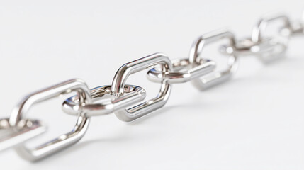 Obraz premium 光沢のある金属製の鎖 