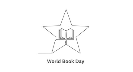 Obraz premium World Book Day icon vector