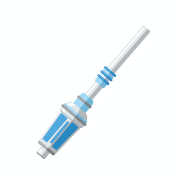 Close up of a high tech medical spirometer device for respiratory health testing