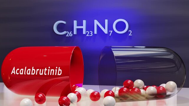 Acalabrutinib Capsule (w/Chemical Formula)