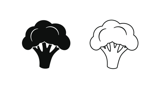Broccoli icon vector styles Vector