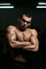 Fototapeta premium Portrait Of A Physically Fit Young Man