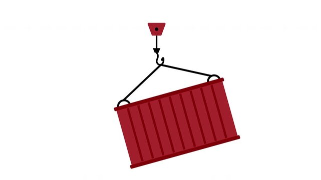 Get this creatively designed amazing animated icon of cargo container