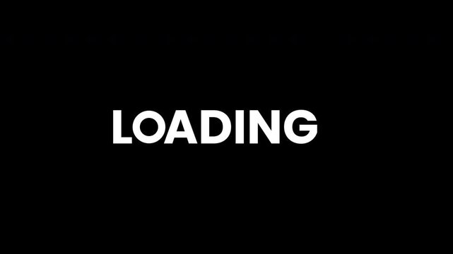 Digital loading screen message loading , data network error progress animation