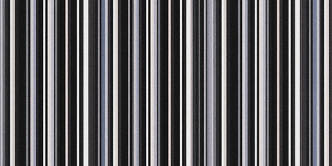 Obraz premium A close up of vertical black white and gray striped fabric or wallpaper