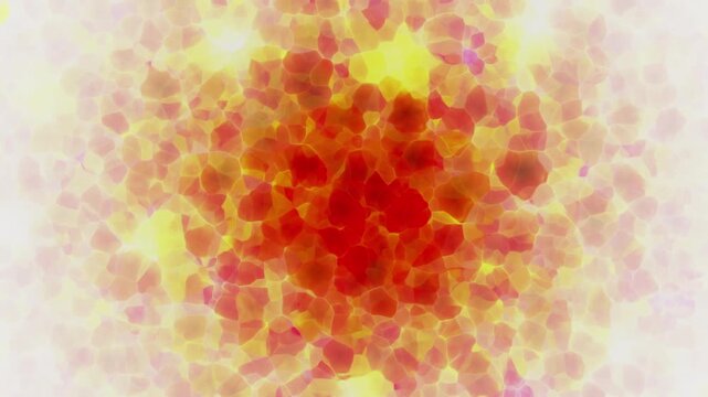 Dynamic abstract motion background featuring organic cellular shapes and flowing liquid light. Soft glowing colors blend smoothly, creating a modern, futuristic and dreamy atmosphere. Perfect for moti