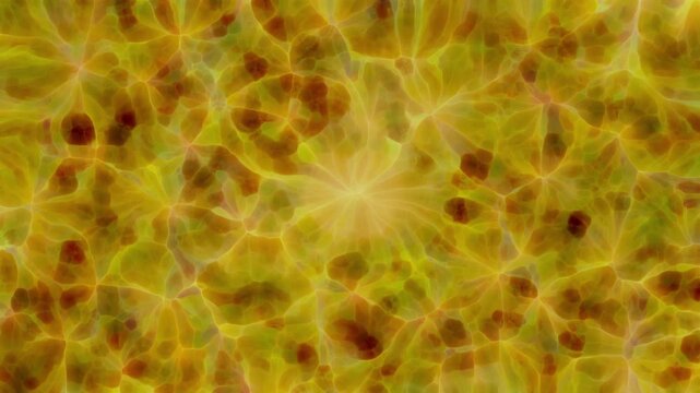 Dynamic abstract motion background featuring organic cellular shapes and flowing liquid light. Soft glowing colors blend smoothly, creating a modern, futuristic and dreamy atmosphere. Perfect for moti