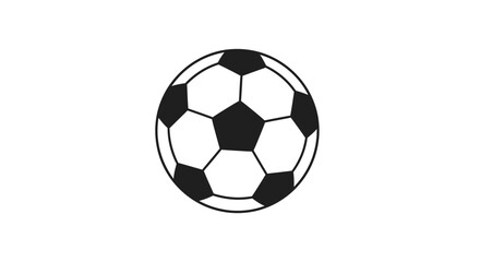 Obraz premium Black and white soccer ball.