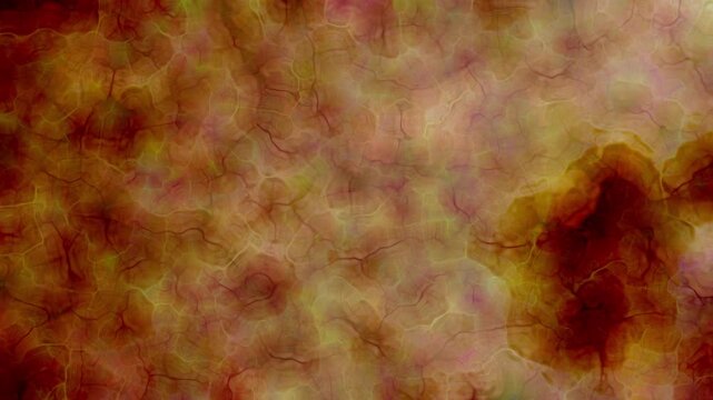 Dynamic abstract motion background featuring organic cellular shapes and flowing liquid light. Soft glowing colors blend smoothly, creating a modern, futuristic and dreamy atmosphere. Perfect for moti
