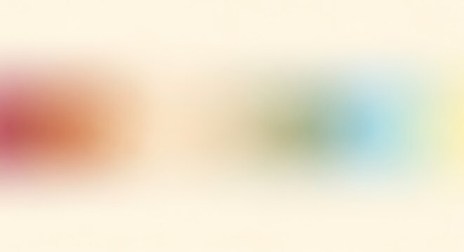 Blurred Abstract Color Blobs on Cream Background soft focus