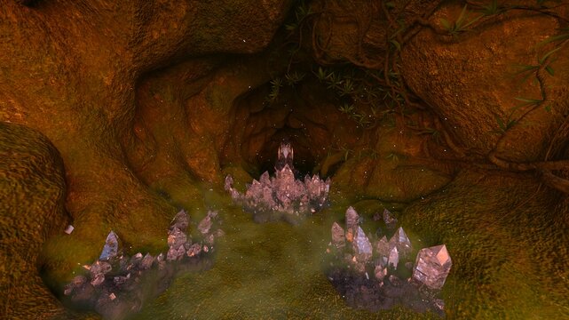 採掘鉱山　3DCGレンダリング