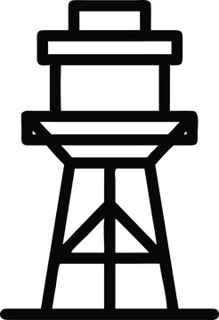 Urban infrastructure water tower for community utility and essential resource storage
