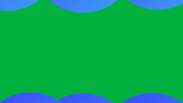 Abstract animation transition of a blue circle closing and opening to fill the screen