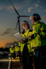 Empowering the future. Environmental specialists managing wind turbines to accelerate the global...