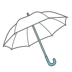 日傘・雨傘のイラスト（熱中症対策・紫外線予防グッズ）