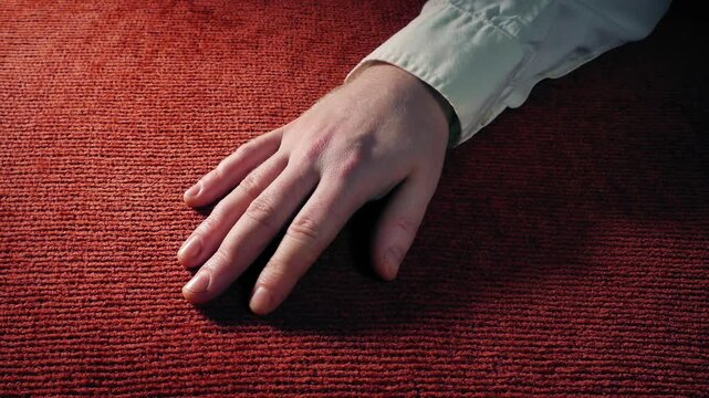 Arm On Floor In Office, Accident, Crime Scene
