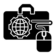 Fototapeta premium market Solid icon