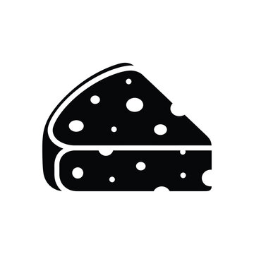 Slice of swiss cheese with holes, representing dairy product, food ingredient, snack, culinary item, and healthy eating, delicious cheese texture for gourmet dishes