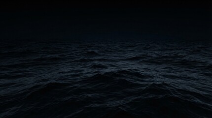 Mysterious, Dark, and Dramatic Ocean at Night