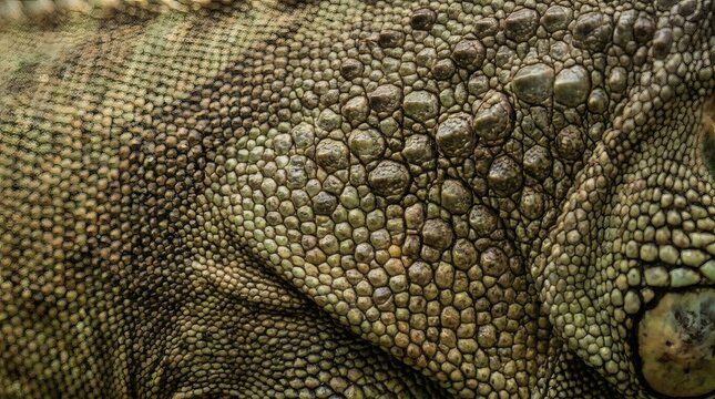 Macro texture of reptile skin pattern, natural organic scales.