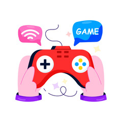 Modern design illustration of video gaming  © Vectorslab