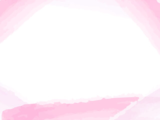 水彩風桜色フレーム