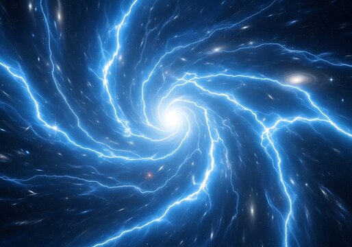 Electric Vortex - A Swirling Display of Energy and Light.
