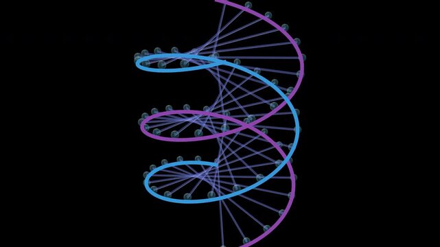 Organic Liquid DNA Helix - 4K Microscopic View