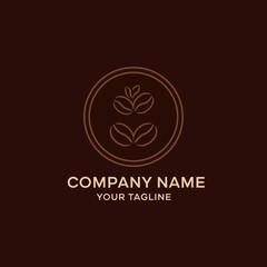 Simple Line Art Logo Design Template.